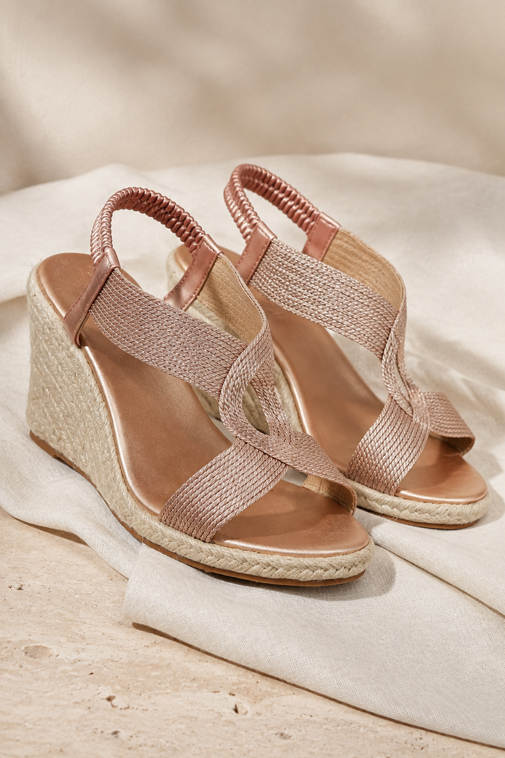 Sandales Compensées Élégance & Confort – Édition Riviera