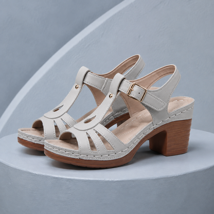 Sandales Compensées Élégance à Bout Ouvert – Grandes Pointures